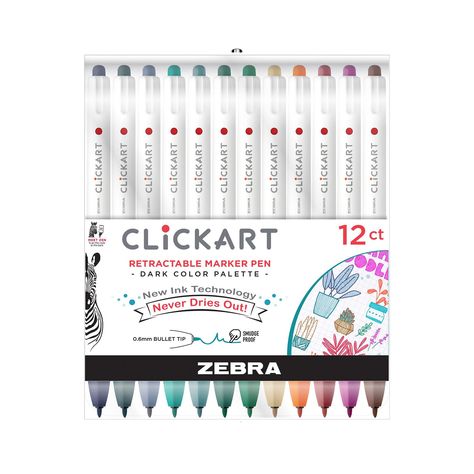 CLiCKART – Zebra Pen Coding Drawing, Zebra Clickart, Ink And Volt Planner, Basic Planner, Felt Tip Markers, Binder Organization, Glitter Pens, Felt Tip, Paper Source