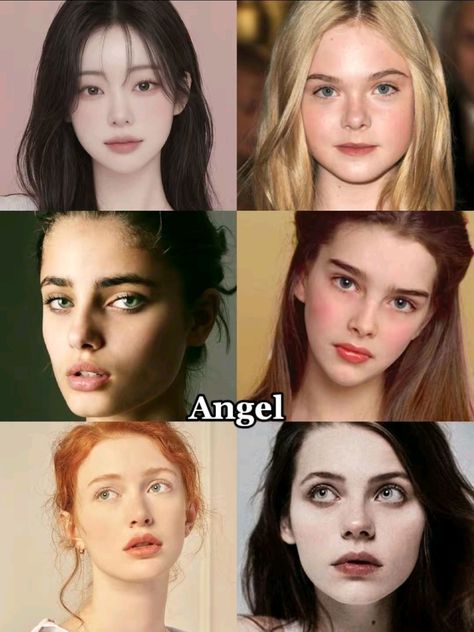 Angelic Features Face, Angel Beauty Face Claim, Bunny Pretty Face Features, Types Of Pretty Face Animals, Different Types Of Beauty, Animal Pretty Face Types, Angelic Beauty Faces, Beauty Types, Types Of Beauty