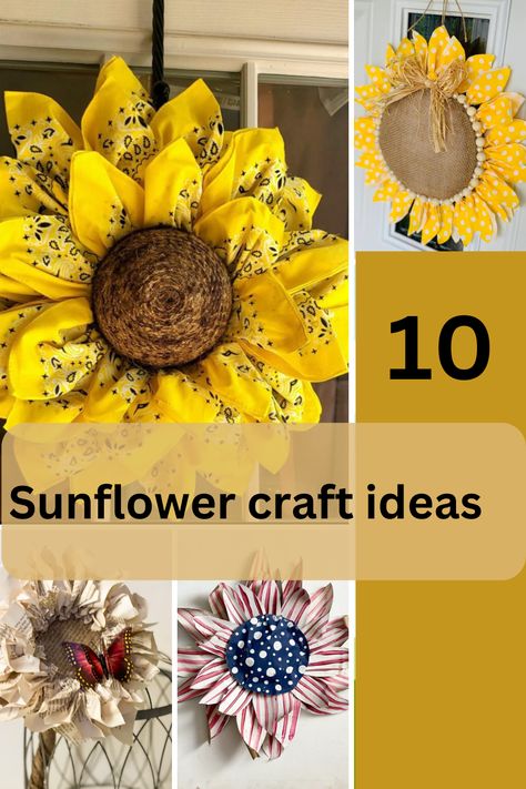 10 Creative Ways to Craft Fall Sunflowers Using Different Materials" · Just That Perfect Piece Make Sunflowers, Coffee Filter Flowers Diy, How To Make Sunflower, Fall Sunflowers, Sunflower Crafts, Coffee Filter Flowers, Paper Sunflowers, Different Materials, Fall Craft