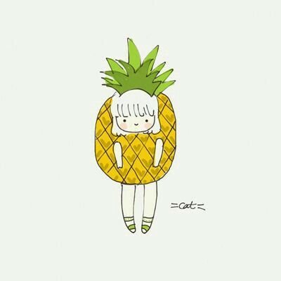 Pineapple lady, cool drawing Pineapple Doodle, Pineapple Girl, Creation Art, Cat Mouse, Beautiful Drawings, Oscar Wilde, Mellow Yellow, Pattern Illustration, Cute Illustration