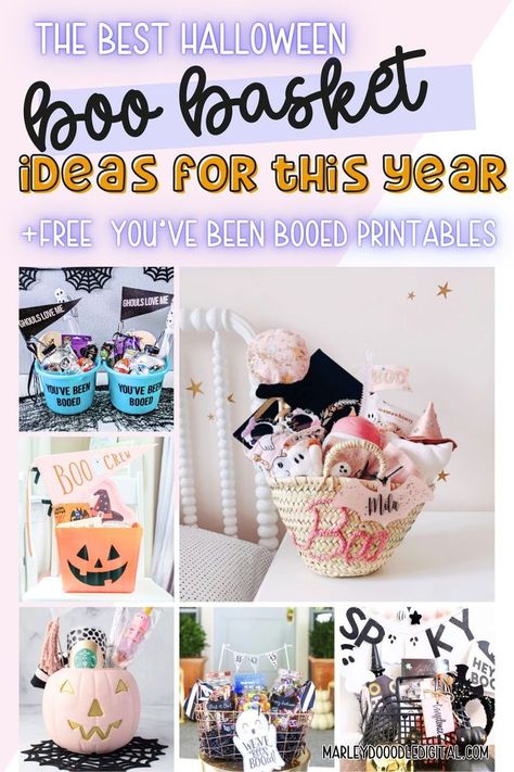 These are the *best* boo baskets to make for friends, kids, family, and neighbors! Plus, grab the free printable you've been booed signs! Boo Basket Ideas Kids Boys, Halloween Boo Basket Ideas For Teens, Adult Boo Basket Ideas, Boo Basket For Teen Girl, Boo Basket Ideas For Teens, Teen Boo Basket, Boo Baskets For Adults, Kids Boo Basket, Boo Baskets For Kids