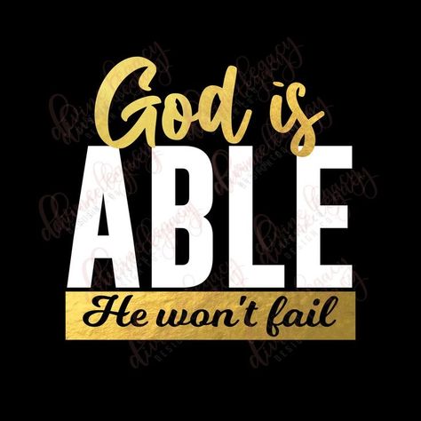 Spiritual Svg, Wont He Do It, God Is Able, Way Maker, It Svg, Powerful Inspirational Quotes, Bible Quotes Images, Christian Quotes Prayer, Svg Christian