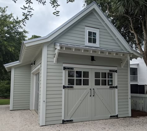 Faux wood garage door