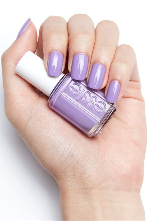 Unique Acrylic Nail Designs, Nail Polish Summer, Light Purple Nails, Nail Polish Gift, Purple Nail Art, Purple Nail Polish, Purple Nail, Unique Acrylic Nails, Essie Nail Polish