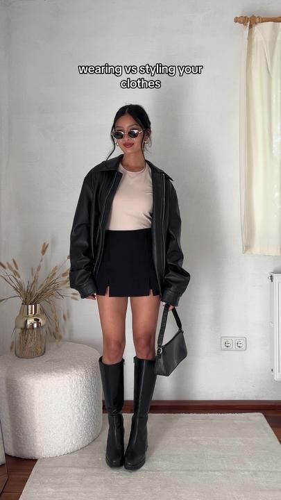 Thanyaw Outfits, Autumn Outfit Inspo, Outfit Elegantes, Rock Outfit, Uni Outfits, Easy Trendy Outfits, Causual Outfits, Outfit Fall, Outfit Aesthetic