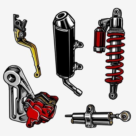 set,motorcycle, part,tools,exhaust,motorcycle parts,brake,handle brake,shock breaker,shock absorber,moto,matic,modification,thailook,icon,sticker,motorcycle clipart,tools clipart Motorcycle Parts Logo, Thai Motorcycle Sticker Design, Thai Motorcycle, Motorcycle Clipart, Motorcycle Icon, Motorcycles Logo Design, Motor Logo, Motorbike Parts, Motorbike Art