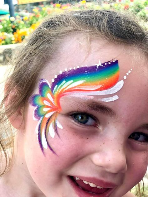 Simple Face Paint, Halloween Face Paint Ideas, Kids Halloween Face, Face Painting Halloween Kids, Rainbow Face Paint, Blue Face Paint, Halloween Face Paint, Festival Face Paint, Face Paint Ideas