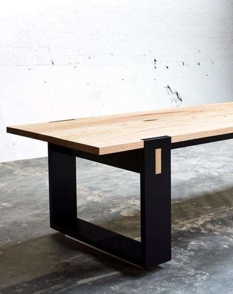 The Strathewen Table - Recycled Timber Furniture Melbourne, Yard Furniture Minimalist Wood Furniture, Recycled Timber Furniture, Timber Dining Table, Plywood Table, Yard Furniture, Dinning Tables, Recycle Timber, Timber Table, Diy Dining Table