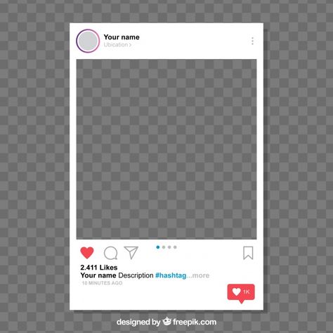 Instagram post with transparent backgrou... | Free Vector #Freepik #freevector #background #mockup #technology #icon New Instagram Logo, Red Background Images, Instagram Tools, App Background, Love Wallpapers Romantic, Instagram Background, Instagram Frame Template, Art Journal Therapy, Light Background Images