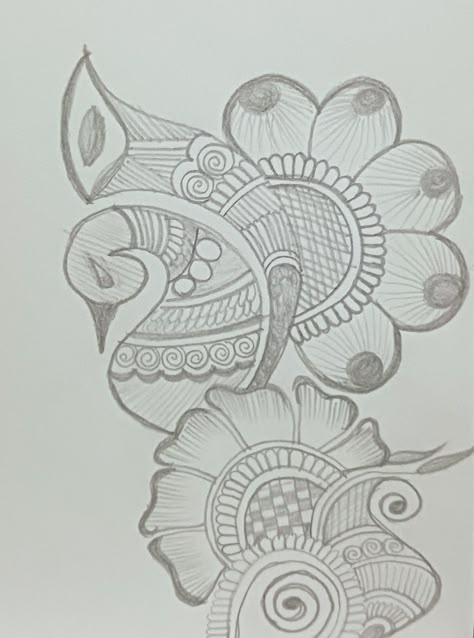 Mehandi Sketch Designs, Mehendi Drawing On Paper, Rangoli Designs Drawing On Paper, Mehndi Designs Pencil Sketch, Mehndi Drawing On Paper, Mehndi Drawing, Sankranthi Festival, Mehndi Book, Henna Tattoo Designs Arm