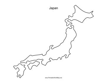 This printable outline map of Japan is useful for school assignments, travel planning, and more. Free to download and print Japan Map Drawing, Bullet Journal Outline, Create Worksheets, City Embroidery, Missions Conference, European Embroidery, Printable Outline, Map Of Japan, Educational Websites For Kids