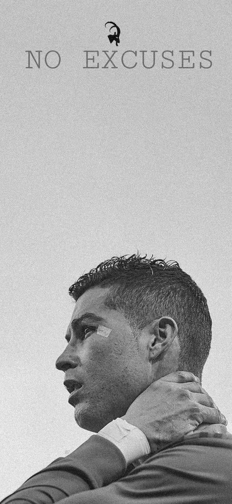 NO Excuse 💪🏼 No Excuses Wallpaper, No More Excuses, No Excuses, Think Positive Quotes, Cristiano Ronaldo, Positive Thinking, Ronaldo, No More, Positive Quotes