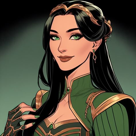 Female Loki Fanart, Lady Loki Comic, Lady Loki Fanart, Female Loki, Mcu Oc, Loki Costume, Loki Cosplay, Avengers Girl, Thor Comic