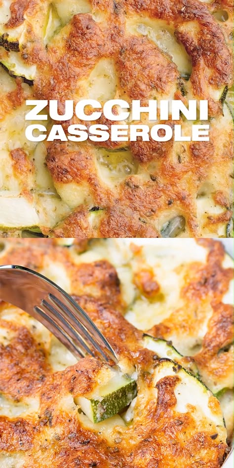 Easy Zucchini Casserole, French Vegetarian, Zucchini Au Gratin, Vegetarische Diners, Zucchini Casserole Recipes, Fresh Zucchini, Zucchini Casserole, Diner Recept, Easy Zucchini