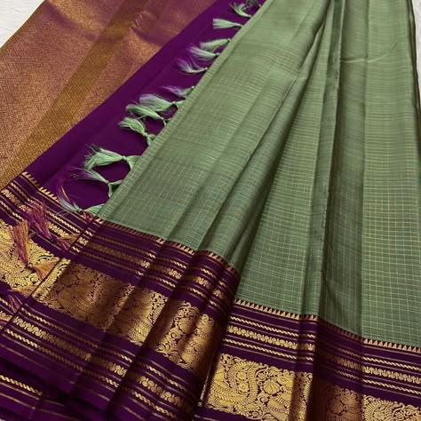 Pure handloom Kanchipuram silk sarees *Silk mark certified* Mysore Silk Saree Colours, Mysore Silk Saree Wedding, Pattu Saree Color Combinations Latest, Silk Saree Colour Combinations, Saree Colour Combination, About Fashion Designing, Traditional Saree Blouse Designs, Office Wear Saree, Green Kanchipuram Silk Saree