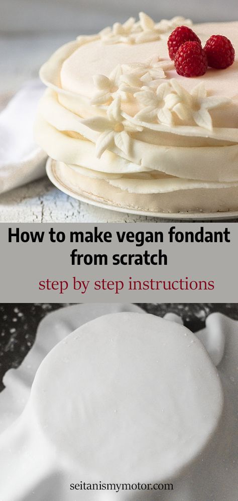 Vegan Fondant Recipe, Pate Sucree Recipe, Vegan Fondant, Homemade Fondant Recipes, Traditional German Food, Ms Diet, Homemade Fondant, Cake Rack, Fondant Recipe