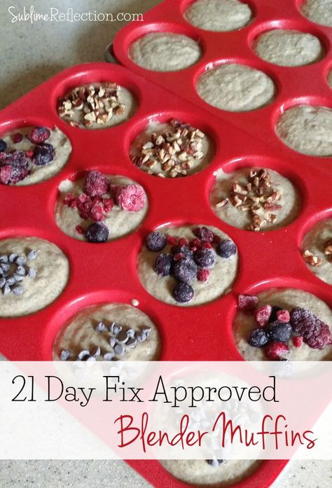 21 Day Fix Approved Blender Muffins  // 21 Day Fix // // fitness // fitspo // workout // motivation // exercise // Meal Prep // diet // nutrition // Inspiration // recipe // recipes 21 Day Fix Snacks, 21 Day Fix Breakfast, 21 Day Fix Diet, Blender Muffins, 21 Day Fix Meal Plan, Beachbody Recipes, 21 Day Fix Meals, Blender Recipes, Toddler Snacks