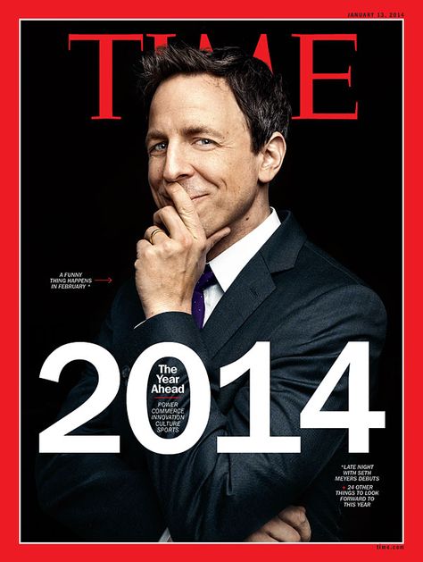 Seth Meyers Person Of The Year, Late Night Talks, Seth Meyers, Time Life, Magazine Articles, Time Magazine, Saturday Night Live, Funny People, Magazine Cover