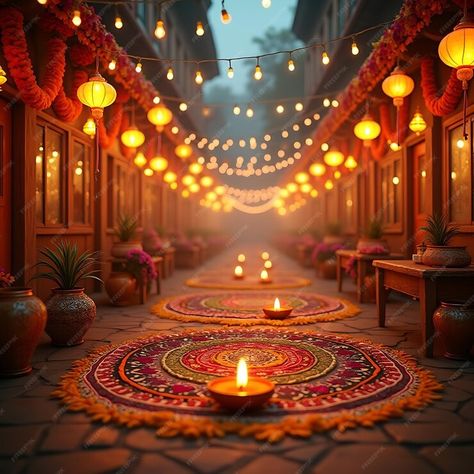 A creative representation of the Diwali celebration that includes bright lights traditional rangoli | Premium AI-generated image Diwali Celebration Images, Traditional Rangoli, Celebration Images, Sri Rama, Diwali Celebration, Bright Lights, Diwali, Festival, My Saves