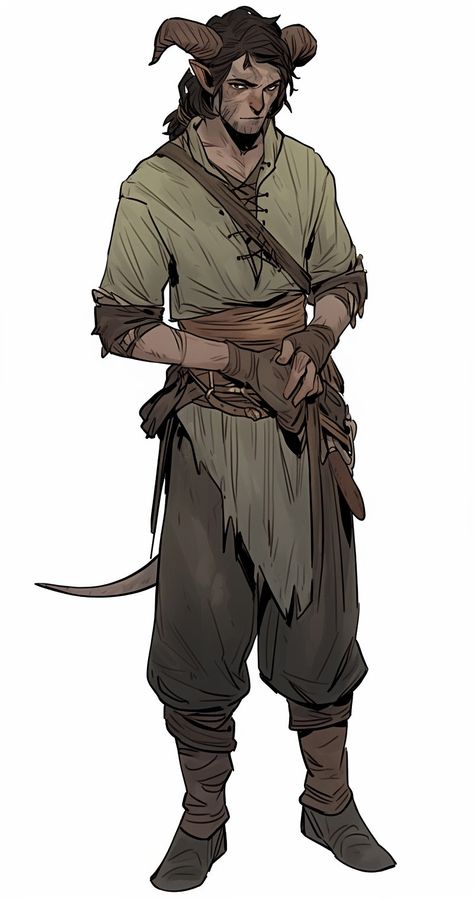 Rogue Reference Pose, Woodsman Character Design, Tiefling Druid Male, Rogue Dnd Character Design, Tiefling Character Design Male, Swords Bard, Nature Cleric, Tiefling Character Design, Elf Character Design