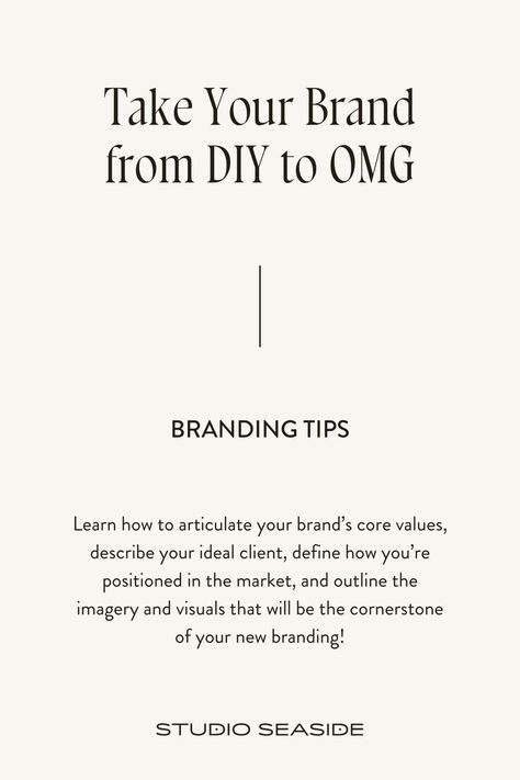 Wowing your clients with your branding can really be the key to long-term success. You want your audience to not only understand your brand's core values but you want to provide them an immersive experience too. Check out this guide to help you easily build your dream brand! Words To Describe Yourself, Entrepreneur Advice, Strategic Goals, Learn Business, Branding Design Inspiration, Ideal Client, Words To Describe, Describe Yourself, Crash Course