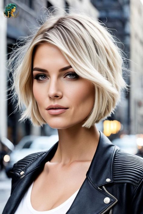 Short French Haircut, French Haircut Parisian Chic, Platinum Blonde Bob, French Haircut, Short French, Chin Length Hair, Edgy Short Hair, Haircuts For Medium Hair, Short Hair Haircuts