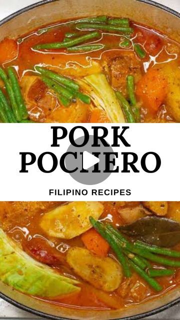 Pork Pochero Filipino Recipes, Pochero Filipino Recipe, Saging Na Saba, Pork Cubes, Pork Riblets, Philippine Cuisine, Adobo Recipe, Bitter Melon, Tiktok Fyp