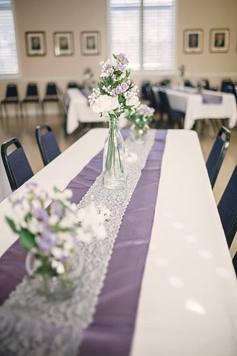 white and purple wedding decor Lavender And Sage Wedding Colors Wedding Ceremony Decor, Light Purple Wedding Decor, Purple Wedding Shower Ideas, Purple And White Wedding Decor, Lavender Wedding Theme Table Decorations, Lavender Wedding Table Decor, Lavender Wedding Decor, Purple Wedding Decor, Wedding Budget Ideas