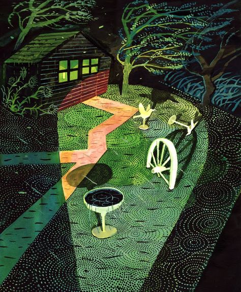 Brecht Evens, Art Et Illustration, Illustrations Posters, Landscape Art, Book Design, Graphic Illustration, Painting & Drawing, The Middle, The Garden