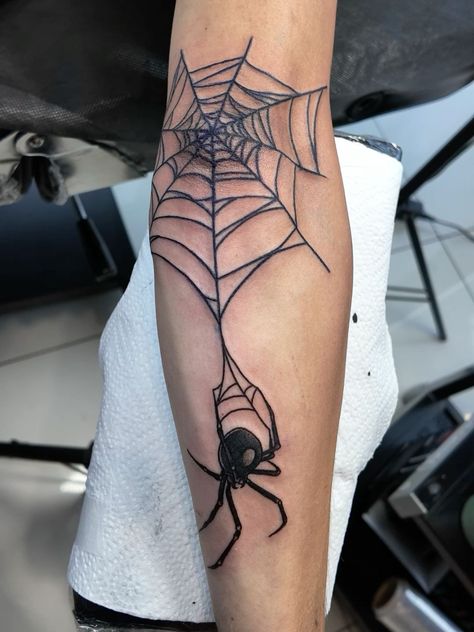 Spooky Elbow Tattoos For Women, Spiral Tattoo On Elbow, Spider On Elbow Tattoo, Spider Web Tattoo Elbow Men, Spider Tattoo Elbow, Elbow Wrap Tattoo, Star Elbow Tattoo, Spider Elbow Tattoo, Floral Elbow Tattoo