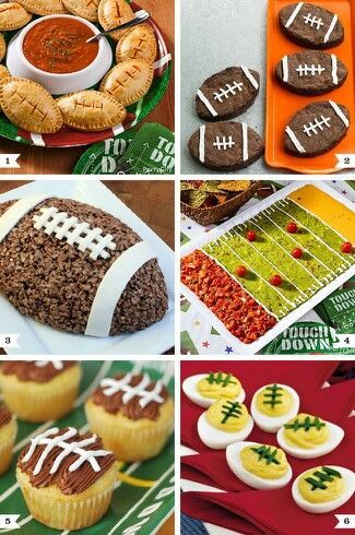 Football Party Foods, Party Food Themes, Football Snacks, Football Birthday Party, Football Party Food, Themed Desserts, Superbowl Snacks, Super Bowl Party, Superbowl Party Food