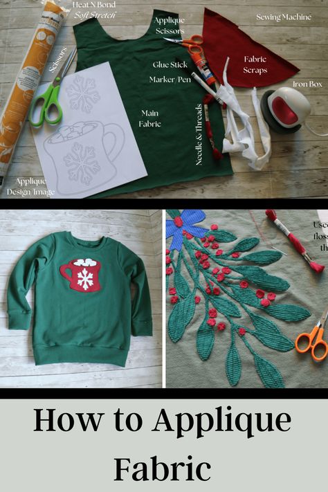 Diy Applique Sweatshirt, Sweatshirt Applique Diy Ideas, Reverse Applique Sweatshirt Diy, Applique Sweatshirt Diy, Appliqué Sweatshirt, How To Applique, Diy Christmas Shirts, Seasonal Pillows, Applique Sweatshirt