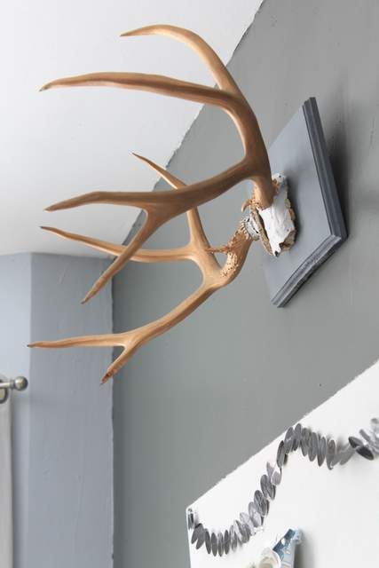 Check out this easy DIY tutorial from Pretty Handy Girl on how to hang deer antlers so that you can add rustic charm to your wall decor! | Deer antler decor | DIY wall decor | #prettyhandygirl #walldecor #DIYwalldecor Antlers Decor Diy, Antler Decorations, Deer Antler Wall Decor, Antler Mounts, Decorating With Antlers, Mounted Antlers, Antler Wall Decor, Antler Ideas, Antler Mount