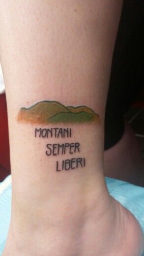 Montani Semper Liberi; "Mountaineers are always free" Montani Semper Liberi Tattoo, West Virginia, Tattoo Quotes, Virginia, Tattoos, Quotes, Beauty