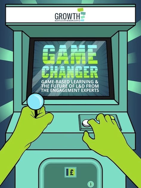 Free Ebook: Game Changer: Game-Based Learning And The Future Of L&D From The Engagement Experts Game Typography, Learning Theories, Futuristic Typography, Arcade Retro, Business Vector Illustration, Retro Arcade Games, Training Design, Game Based Learning, Gameboy Color