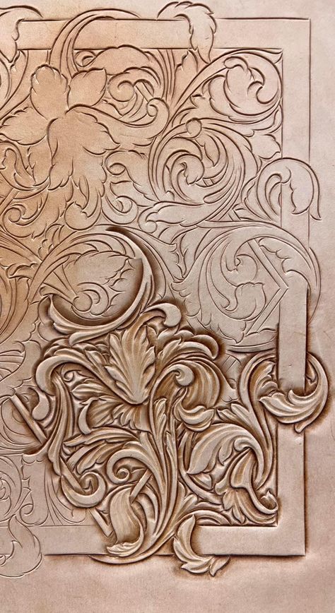 Leather Carving Patterns Free, Leather Patterns Templates, Diy Leather Working, Handmade Leather Work, Leather Handbag Patterns, Custom Leather Work, Leather Working Patterns, Steampunk Leather, Leather Tooling Patterns