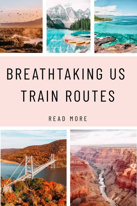 Travel by rail and soak in breathtaking views on these panoramic U.S. train rides. European Train Travel, European Train, Napa Valley Wine Train, Grand Canyon Railway, Train Trips, Scenic Train Rides, Caribbean Destinations, Scenic Railroads, Train Route