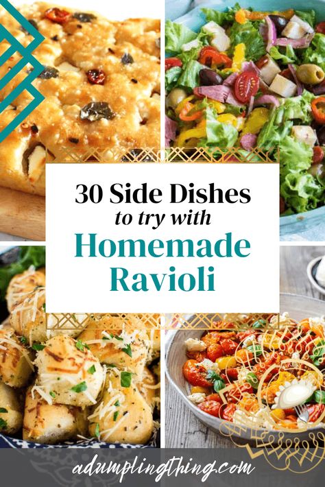 Side For Ravioli, Side Dishes For Ravioli, Side Dishes For Ravioli Dinners, What To Eat With Ravioli, What To Serve With Butternut Squash Ravioli, What To Serve With Ravioli Dinners, Toasted Ravioli Meal, Sides For Ravioli Dinner, Ravioli Dinner Ideas Meals