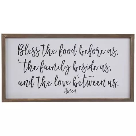 Daily Bread Prayer Wood Wall Decor Set | Hobby Lobby | 2072171 Kitchen Renovation Hacks, Food Wall Decor, Renovation Hacks, Bless The Food Before Us, Hobby Lobby Decor, Farmhouse Dining Rooms Decor, Wall Decor Hobby Lobby, Bless The Food, Wall Decor Quotes