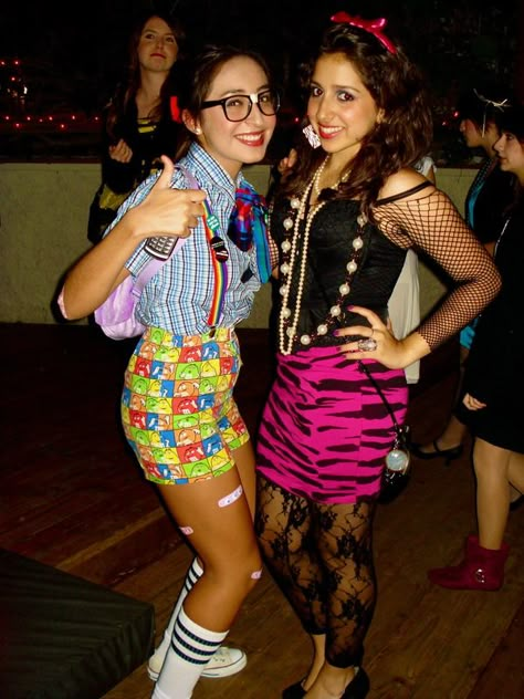 Hippie Costume Diy, Nerd Costumes, Halloween 80s, Nerd Party, Nerd Costume, 50s Costume, 80s Fancy Dress, Nerd Outfits, 80s Costume