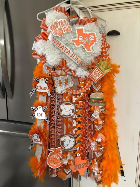 Whataburger Homecoming Mum, Homecoming Mums Texas, Whataburger Mums Homecoming, Whataburger Mum, Ffa Mum Homecoming, Freshman Homecoming Mum, Freshman Homecoming, Hoco Mums Ideas Junior, Mums Homecoming Ideas