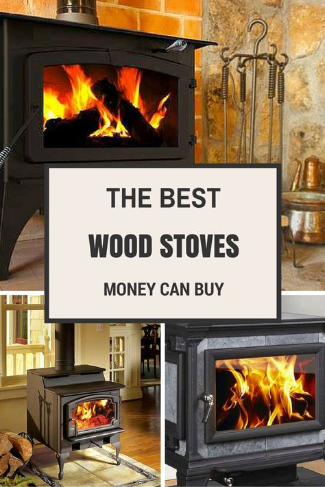 Wood stoves are a great option for heating a home or cabin. Here are some of the… My Own Place, Better Me, Wood Stove Fireplace, Wood Heat, Stove Heater, Log Cabin Kits, Wood Heater, Cooking Stove, Cabin Kits