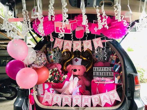 18th Birthday Car Decorations Surprise, Car Bday Surprise, Car Trunk Valentines Surprise, Car Trunk Surprise Birthday, Car Birthday Surprise, Trunk Birthday Surprise, Car Decoration For Birthday Surprise, Car Trunk Surprise Ideas, Car Surprise