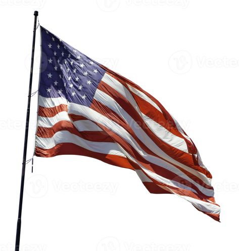 American Flag Waving, Transparent Png, Free Png, The Wind, American Flag, Royalty, Royalty Free, Flag, Illustrations