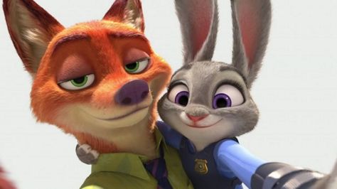 "Zootopia" director Rich Moore revealed there's a deleted scene that paired up Nick Wilde and Judy Hopps. Zootopia, Cartoon Characters, Fox