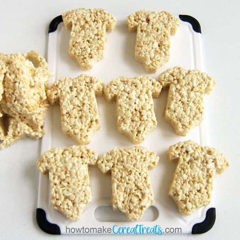 Shape Rice Krispie Treats, Rice Krispie Treats Baby Shower Blue, Decorating Rice Krispie Treats, Baby Shower Rice Krispie Treats Boy, Bear Rice Krispies Treats, Gender Reveal Rice Krispie Treats, Baby Shower Rice Krispie Treats, Decorated Rice Krispie Treats, Rice Krispie Treats Decorated