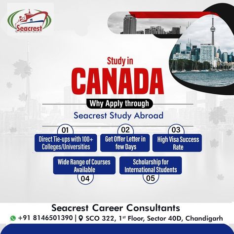 Canada Student Visa, Canada Study Visa, Canada Study, Study In Canada, Career Consultant, Student Visa, Overseas Education, Dreams Into Reality, Colleges And Universities