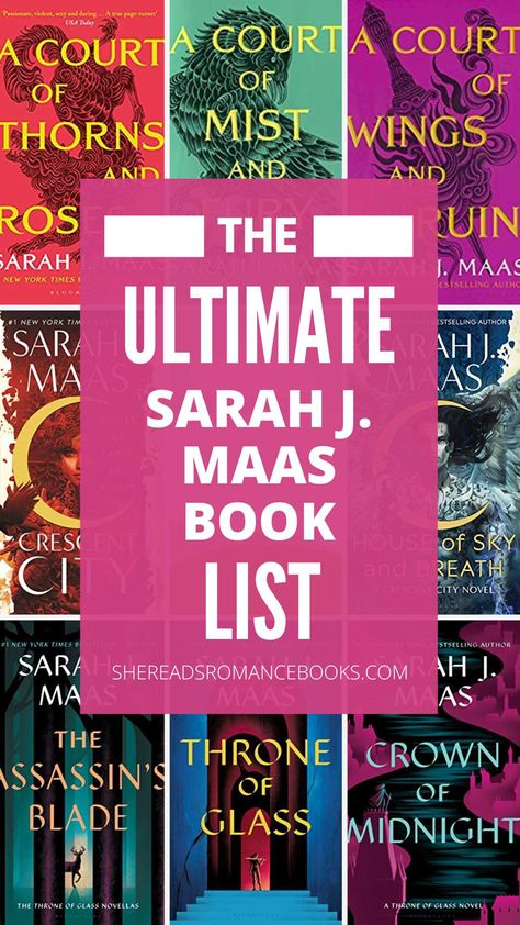 Sara J Maas Reading Order, Sarah J Maas Reading Guide, Order To Read Sarah J Maas Books, Reading Order Sjm, Completed Book Series, Sarah J Maas Reading Order, Sarah Maas Books, Sara J Maas Books, Sarah J Mass Reading Order