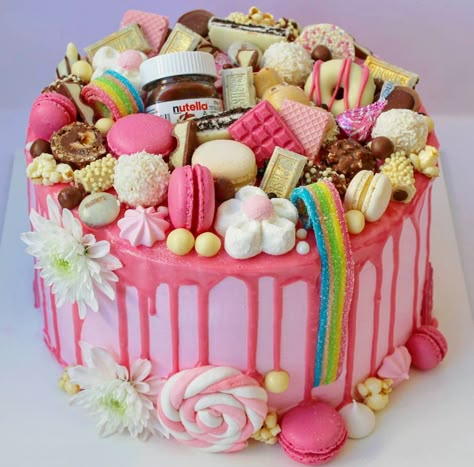 Unique Birthday Cakes For Girls, Candy Cake Ideas Birthday, Ballet Birthday Cakes, Birthday Cake For Daughter, Shopkins Birthday Cake, Birthday Cakes For Girls, Castle Birthday Cakes, Cakes For Girls, Macaroon Cake