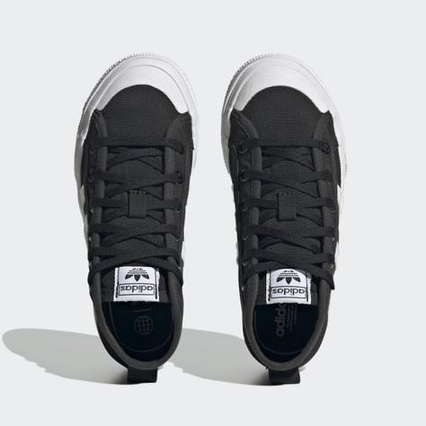 Kids Unisex • Originals NIZZA PLATFORM MID SHOES Adidas Nizza Platform, Adidas Nizza, Mid Shoes, Shop For Clothes, Clothes And Shoes, Shoes Sale, Training Gear, Black Kids, Adidas Online